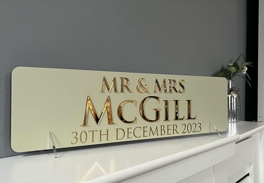 Wedding Top Table Luxury Sign