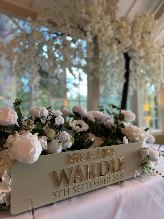 Wedding Top Table Luxury Sign