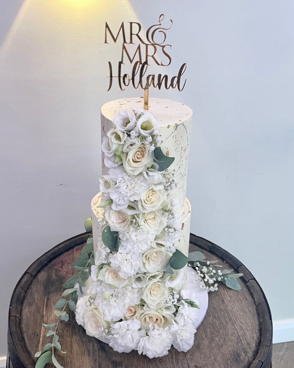 Personalised Wedding Cake Topper (Version 3)