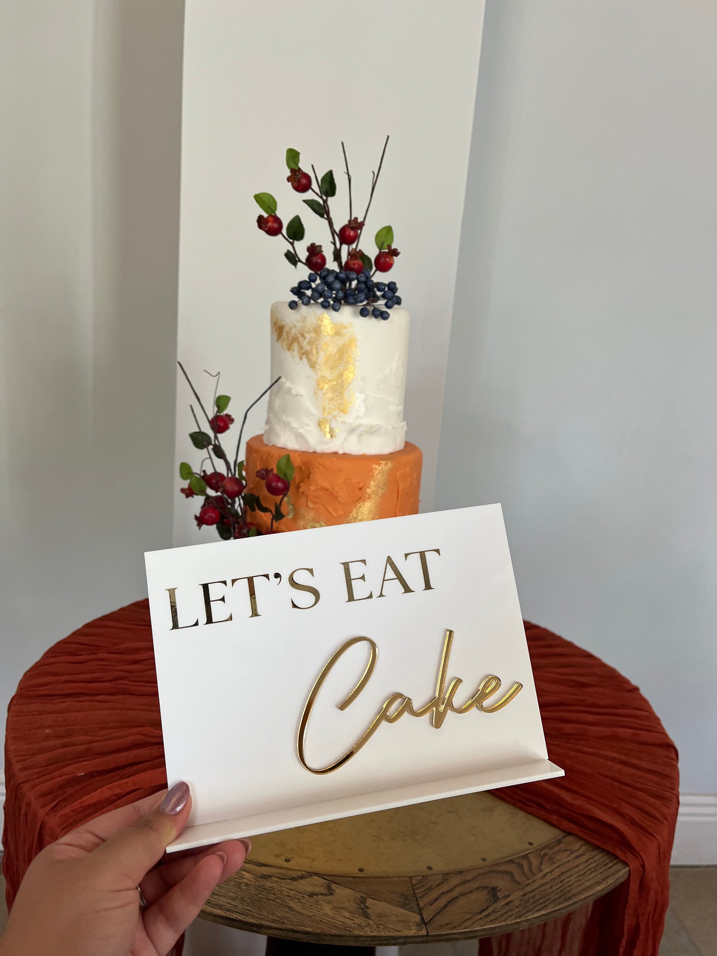 Lets Eat Cake Sign