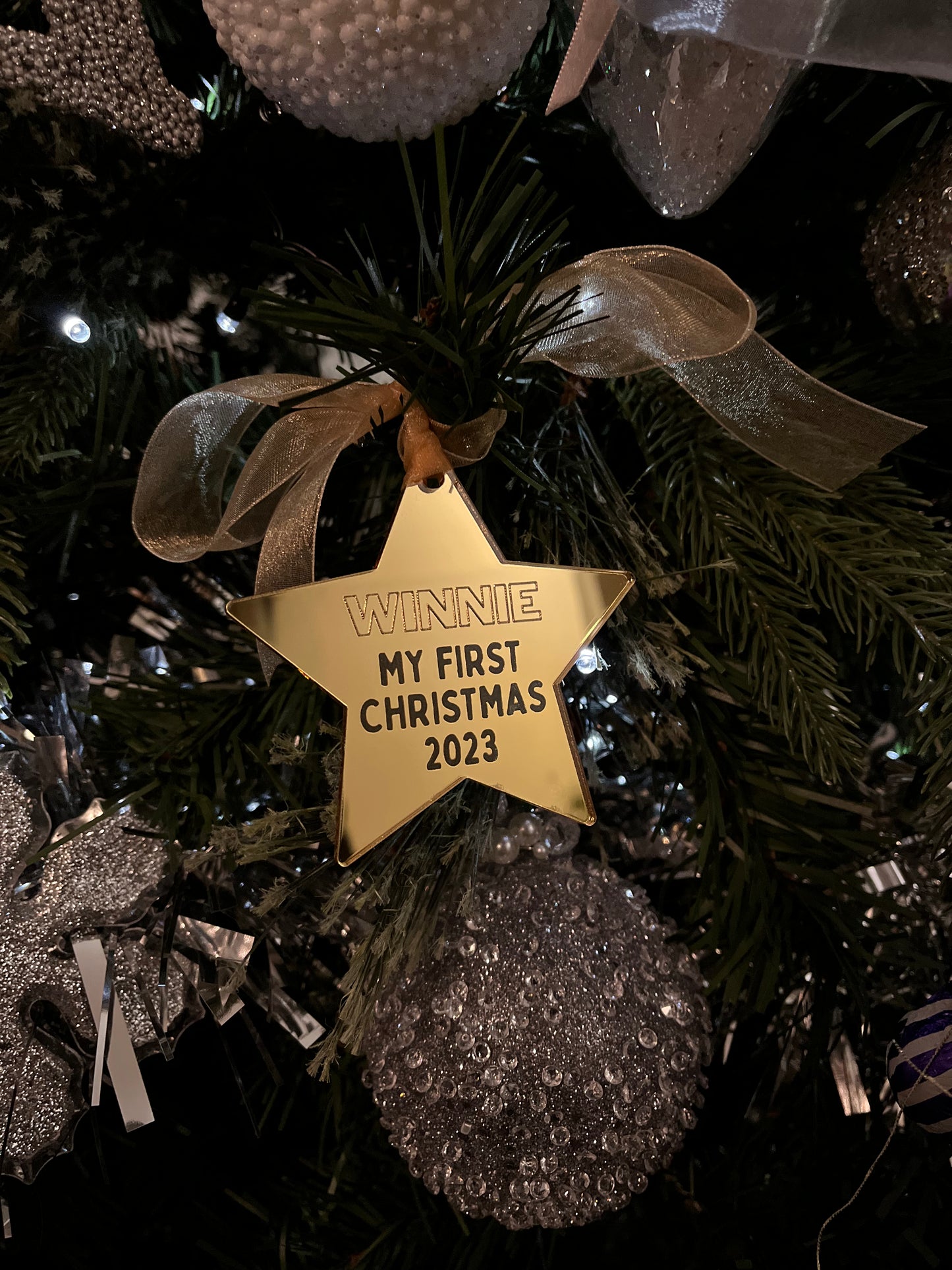 First Chritsmas Star Bauble