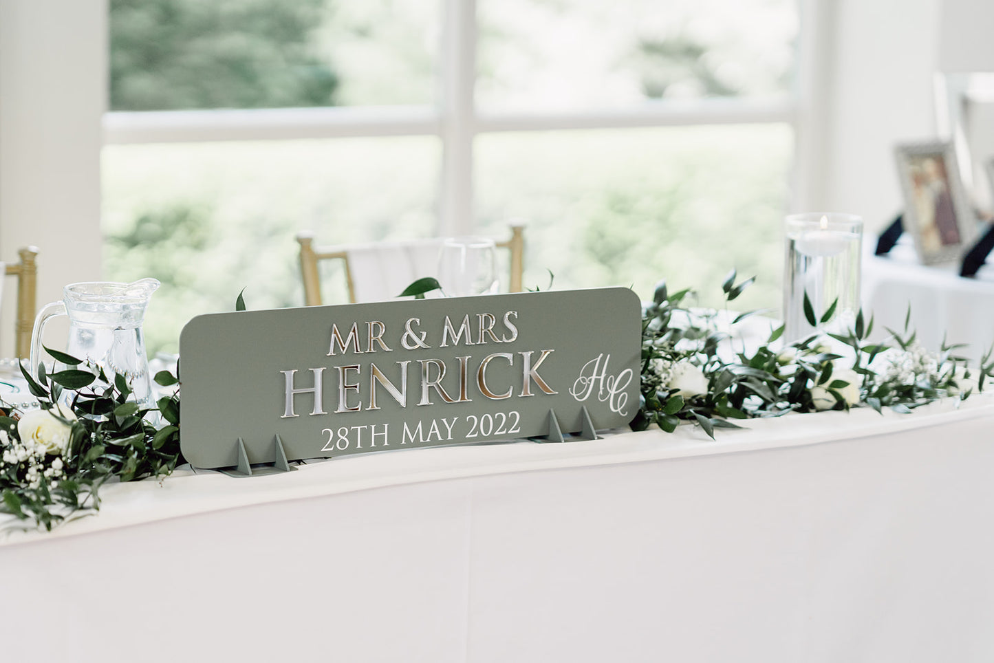 Wedding Top Table Luxury Sign