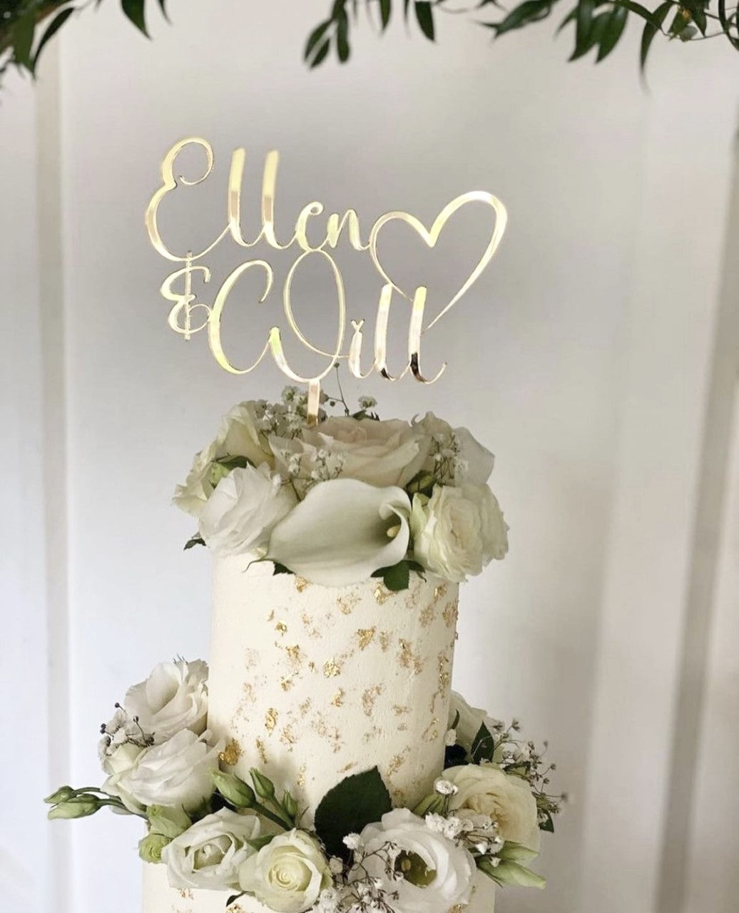 Personalised Wedding Cake Topper (Version 1)